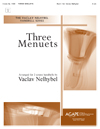 Three Menuets Handbell sheet music cover Thumbnail